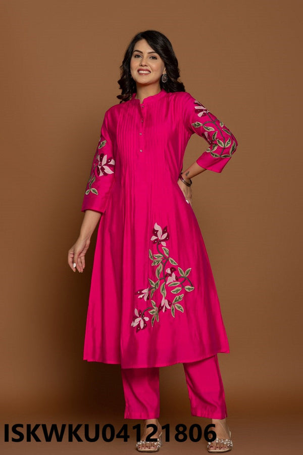 Embroidered Cotton Kurti With Pant-ISKWKU04121806