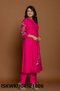 Embroidered Cotton Kurti With Pant-ISKWKU04121806