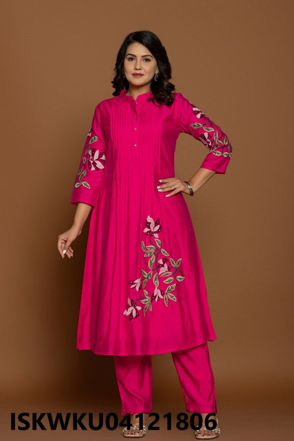 Embroidered Cotton Kurti With Pant-ISKWKU04121806