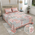 Printed Cotton Bedsheet With Pillow Cover-ISKBDS16121238