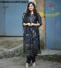 Block Printed Kota Doriya Kurti With Cotton Pant And Dupatta-ISKWSU1612PPC/D825