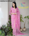 Embroidered Kota Doriya Kurti With Cotton Pant And Dupatta-ISKWSU1612PPC/D1720