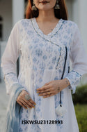 Printed Cotton Anarkali Kurti With Pant And Dupatta-ISKWSU23128993