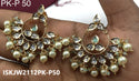 Kundan Earrings-ISKJW2112PK-P50