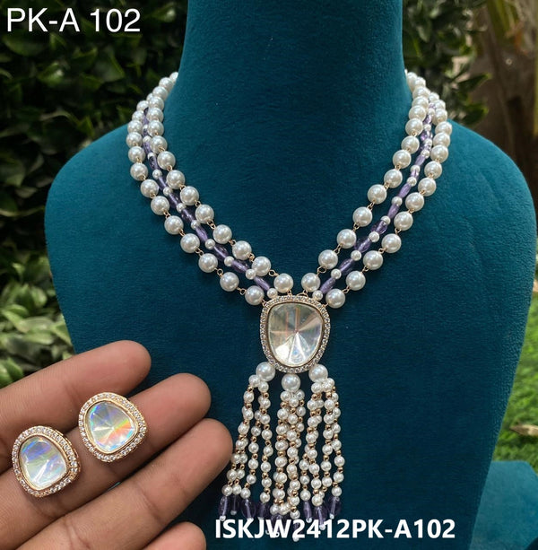 Kundan Jewelry Set-ISKJW2412PK-A102