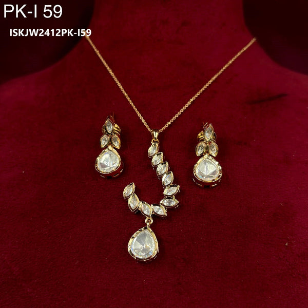 Kundan Pendant Set-ISKJW2412PK-I59