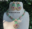 Kundan Jewelry Set-ISKJW2412PK-A146