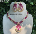 Kundan Jewelry Set-ISKJW2412PK-A146