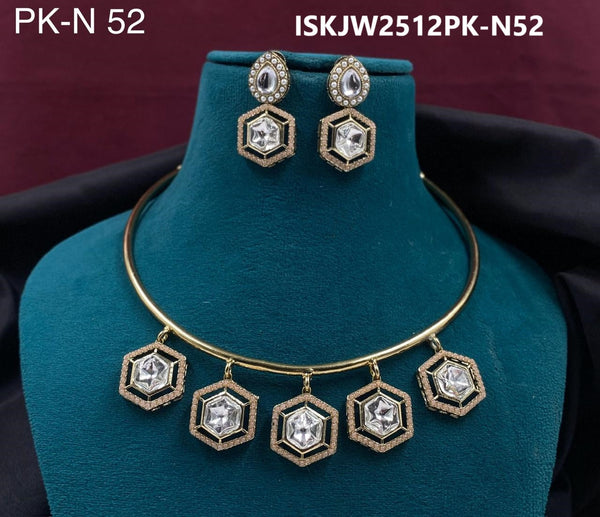 Kundan Jewelry Set-ISKJW2512PK-N52