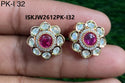 Kundan Earrings Set-ISKJW2612PK-I32