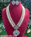 Kundan Necklace Set-ISKJW2612PK-S110