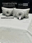 Embossed Handmade 5Pc Cushion Bedding Set-ISKBDS26121246