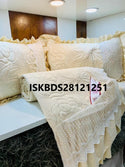 Quilted Bedcover With Lace And Frill 3Pc Set-ISKBDS28121251