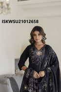 Printed Cotton Kurti With Pant And Dupatta-ISKWSU21012658