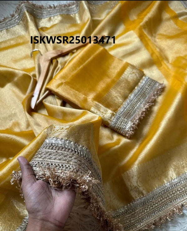 Banarasi Tissue Silk Saree With Blouse-ISKWSR25013471