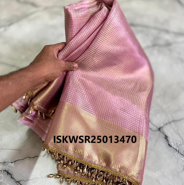 Banarasi Tissue Silk Saree With Blouse-ISKWSR25013470