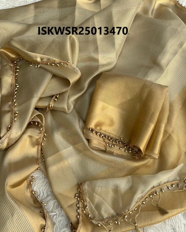 Banarasi Tissue Silk Saree With Blouse-ISKWSR25013470