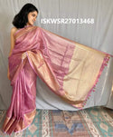 Tissue Linen Saree With Blouse-ISKWSR27013468