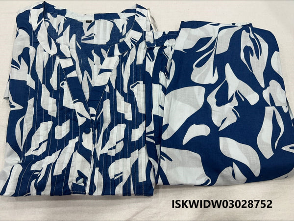 Printed Cotton Co-Ord Set-ISKWIDW03028752