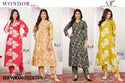 Printed Chanderi Kurti With Pant-ISKWKU03028758