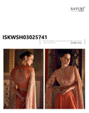 Chinon Silk Sharara And Embroidered Crop Top-ISKWSH03025741