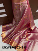 Embroidered Tissue Banarasi Saree With Jacquard Blouse-ISKWSR03024215