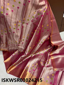 Embroidered Tissue Banarasi Saree With Jacquard Blouse-ISKWSR03024215