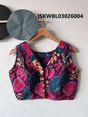 Hand Crafted Hand Block Printed Cotton Blouse-ISKWBL03026004