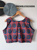 Hand Crafted Hand Block Printed Cotton Blouse-ISKWBL03026006