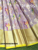 Zari Weaved Kota Silk Saree With Contrast Blouse-ISKWSR0402W4995