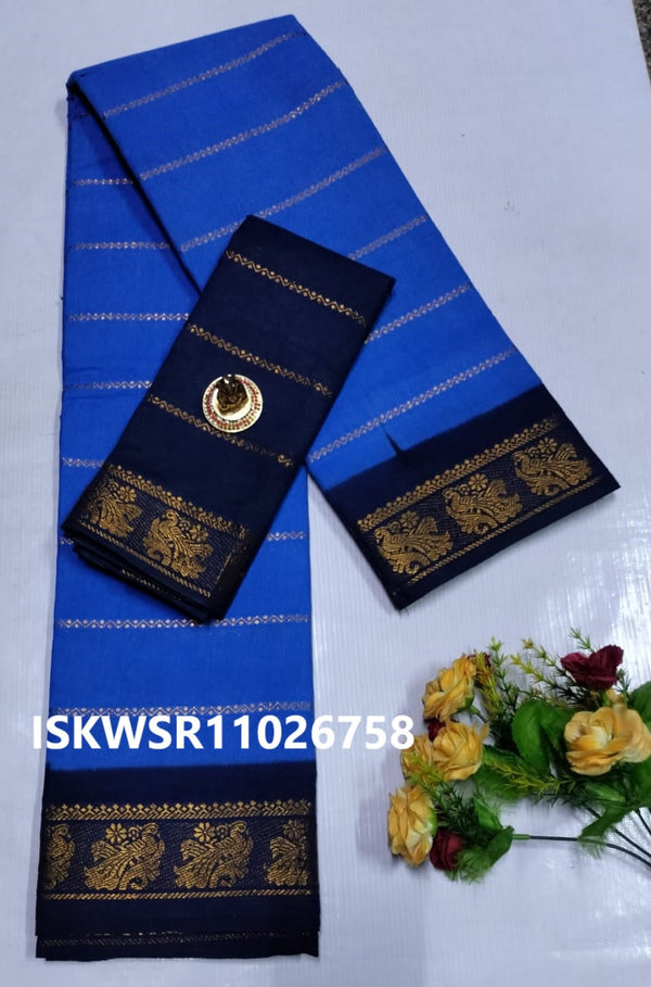 Zari Weaved Cotton Saree-ISKWSR11026758