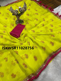 Printed Georgette Saree With Silk Blouse-ISKWSR11028756