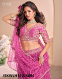 Embroidered Viscose Jacquard Silk Lehenga With Silk Blouse And Dupatta-ISKWLH12025696