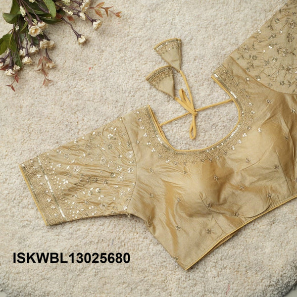 Embroidered Silk Blouse-ISKWBL13025680