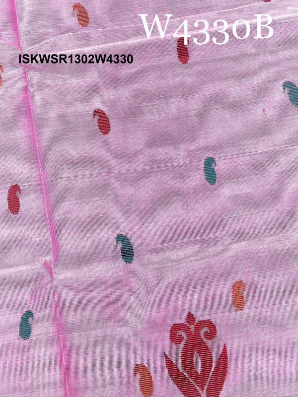 Handloom Cotton Saree-ISKWSR1302W4330