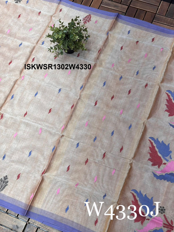 Handloom Cotton Saree-ISKWSR1302W4330