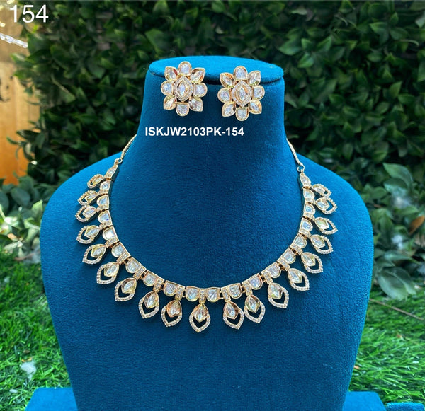 Kundan Jewelry Set-ISKJW2103PK-154