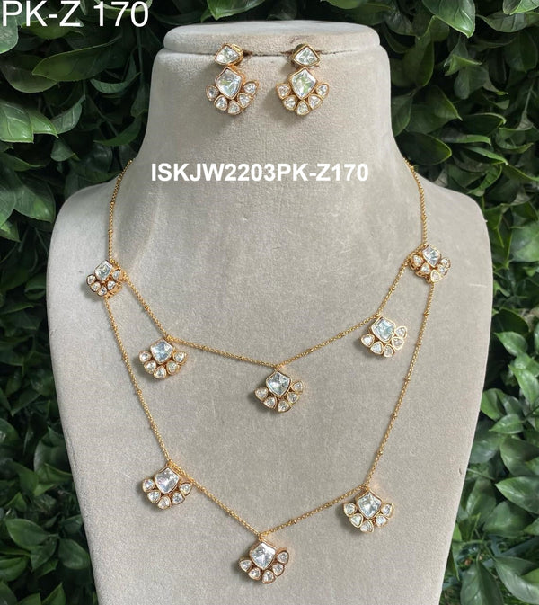 Kundan Jewelry Set-ISKJW2203PK-Z170