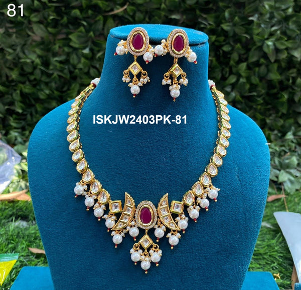 Kundan Jewelry Set-ISKJW2403PK-81