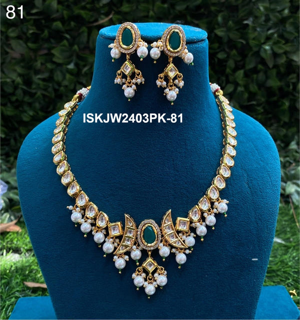 Kundan Jewelry Set-ISKJW2403PK-81