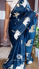 Sequined Munga Satin Silk Saree With Blouse-ISKWSR26038981