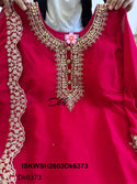 Embroidered Georgette Kurti With Sharara And Dupatta-ISKWSH2603Dk6373