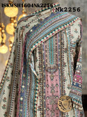 Digital Printed Silk Anarkali Kurti With Sharara And Dupatta-ISKWSH1604Nk2256/2270