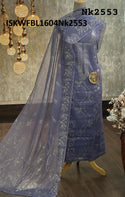 Embroidered Chanderi Kurti With Shantoon Bottom And Dupatta-ISKWFBL1604Nk2553