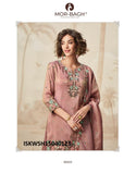 Embroidered Organza Shimmer Silk Kurti With Sharara And Dupatta-ISKWSH15040123