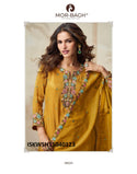 Embroidered Organza Shimmer Silk Kurti With Sharara And Dupatta-ISKWSH15040123