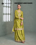 Printed Chinon Silk Kurti With Sharara And Dupatta-ISKWSH140810405