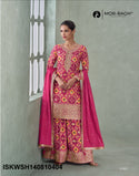 Printed Chinon Silk Kurti With Sharara And Dupatta-ISKWSH140810404