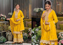 Embroidered Chinon Kurti With Sharara And Dupatta-ISKWSH180810404