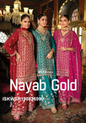 Embroidered Chinon Kurti With Sharara And Dupatta-ISKWSH190826990
